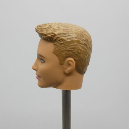 Barbie Fashionistas Ken Doll Head Molded Blonde Kieran Face 2013 Mattel BFW10