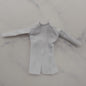 Barbie Doll Size Lab Coat Jacket White Smock Long Sleeve Wide Collar No Belt