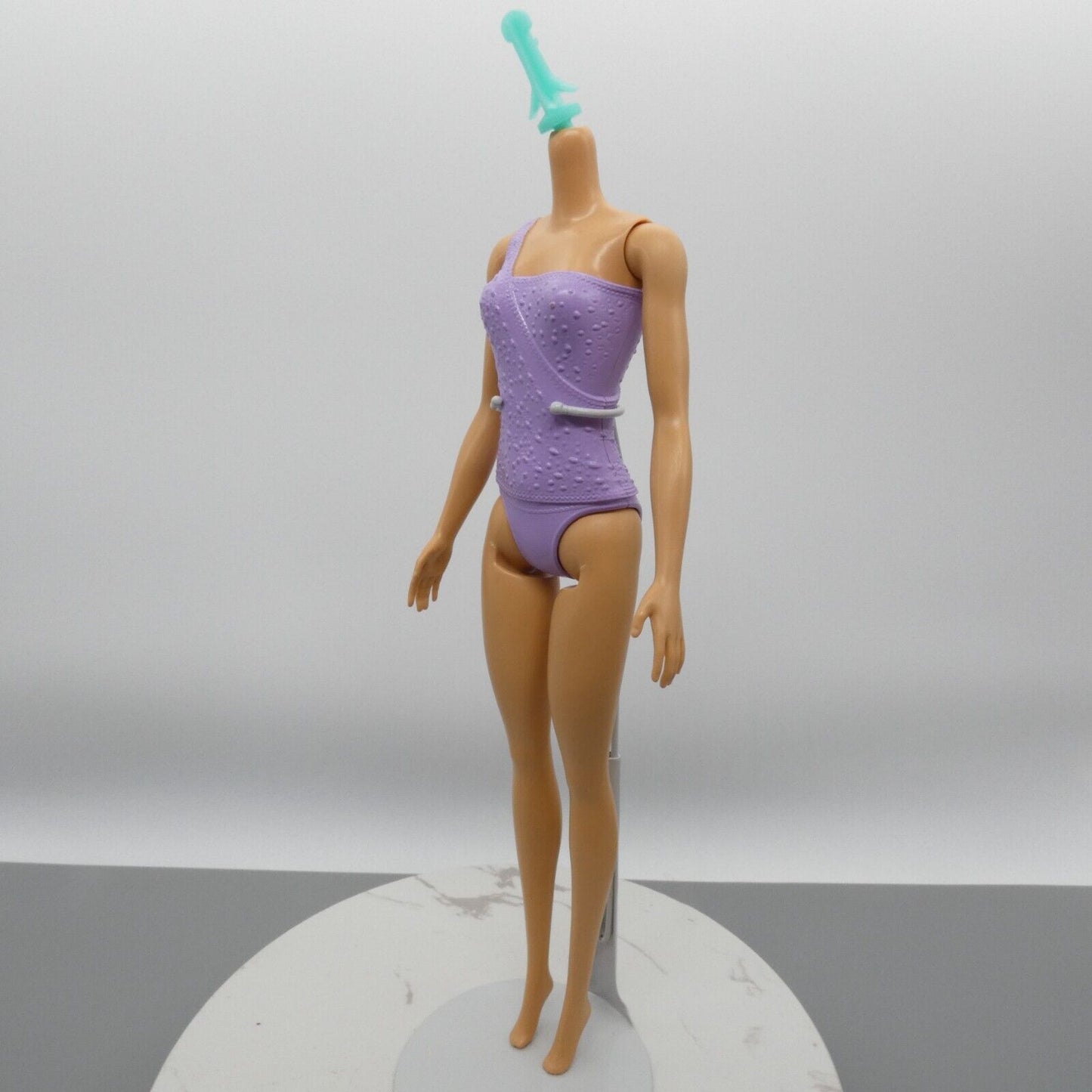 Barbie You Can Be Anything Ice Skater Doll Body Purple Molded Bodysuit FWK90