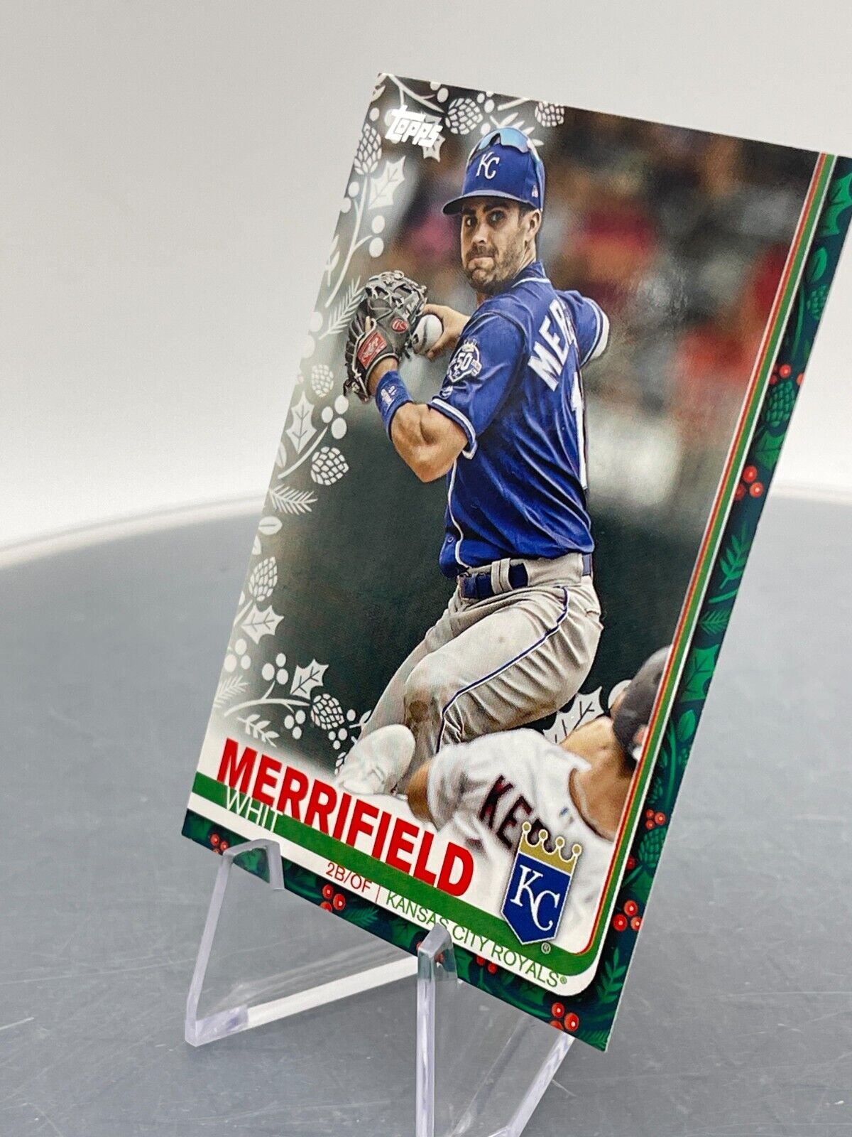 2019 Topps Holiday Card HW6 Whit Merrifield Kansas City Royals