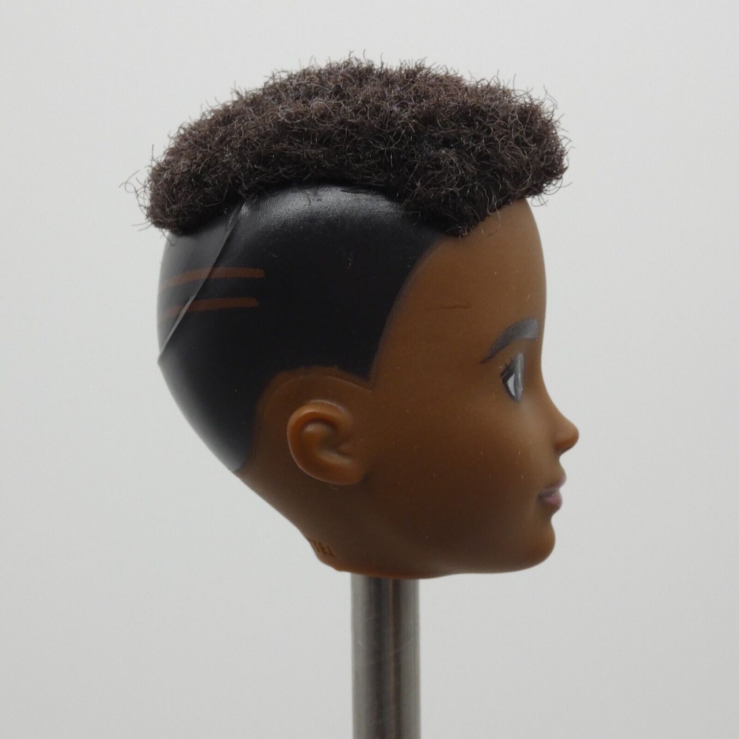 Creatable World Doll Head Only AA Dark Complexion Rooted Hair 2019 Mattel GGG55