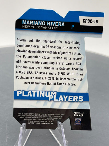 Mariano Rivera 2021 Topps Platinum Players Die Cut CPDC-16 New York Yankees