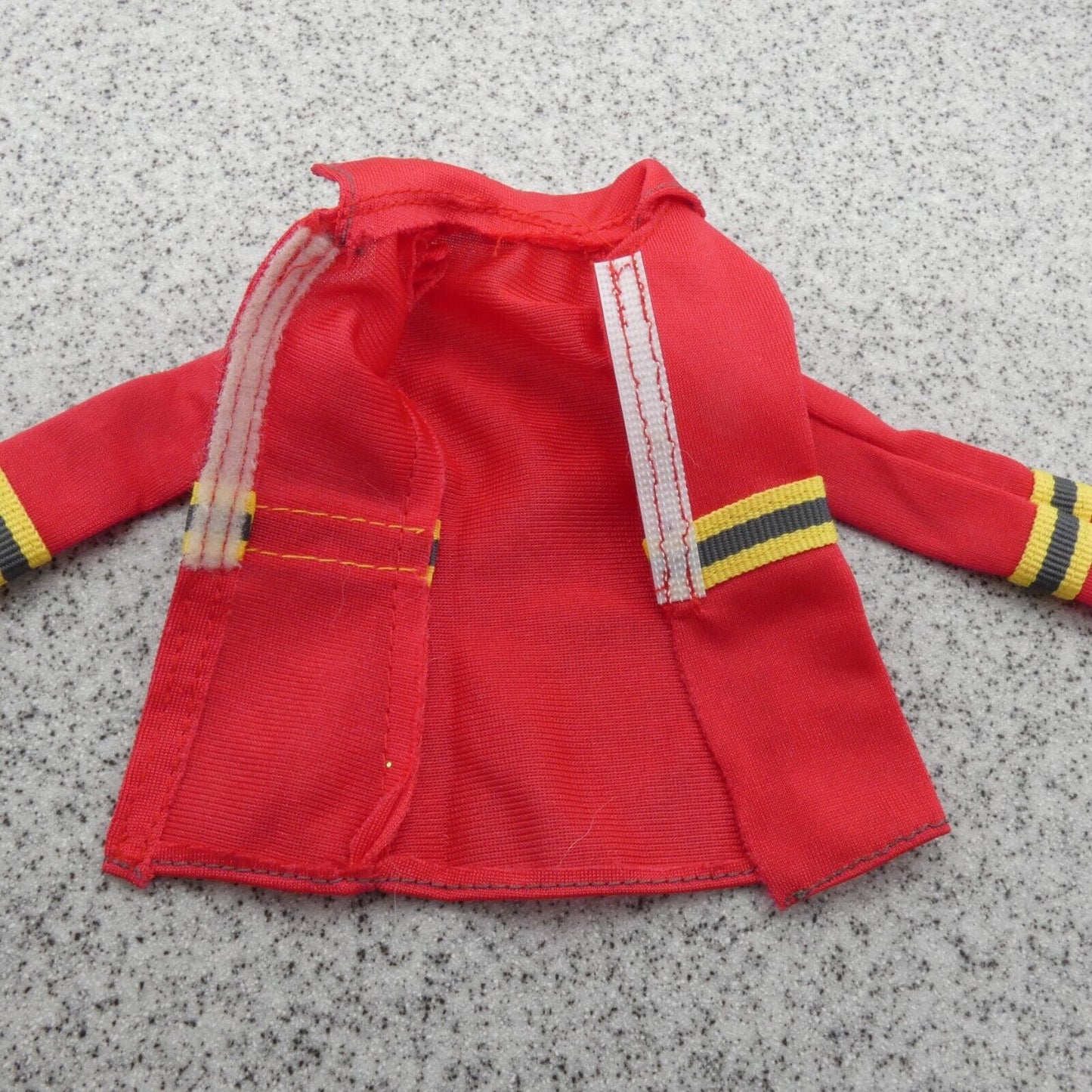 Barbie Careers Firefighter Doll Jacket Top Red Long Sleeve Collared 2015 DHB123