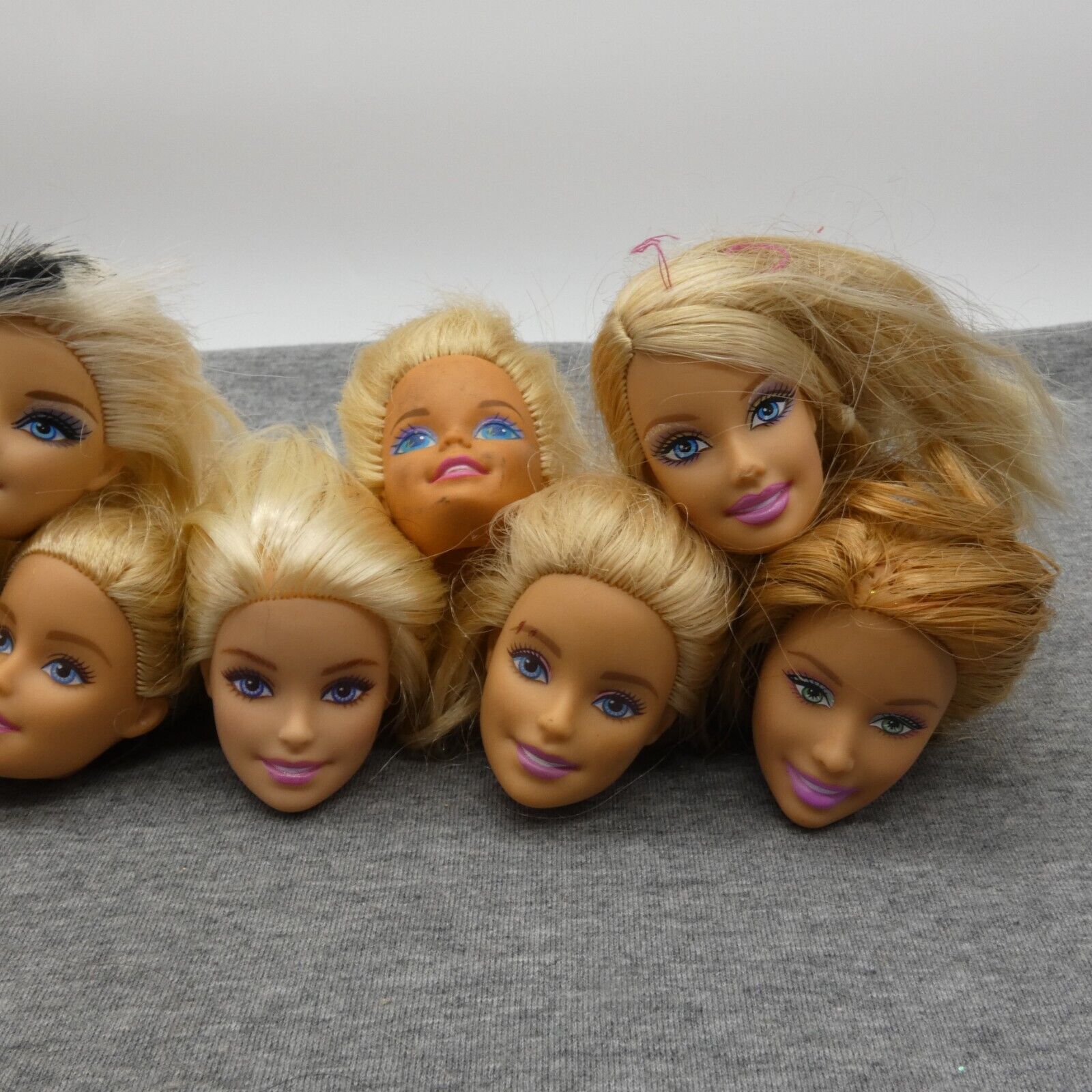 Barbie Doll Head Lot of 10 Heads Tori Generation Girl Superstar Summer Mattel