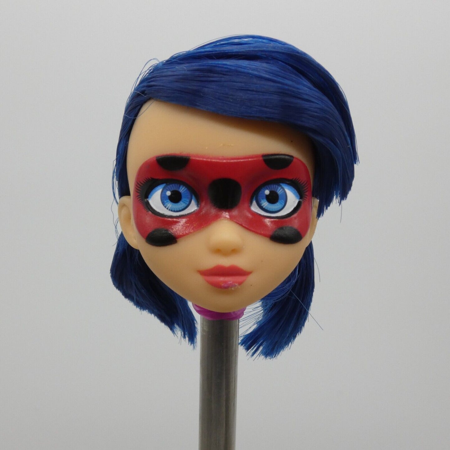 Playmates Miraculous Ladybug Doll Head Only Blue Pigtail Hair 2022 50014