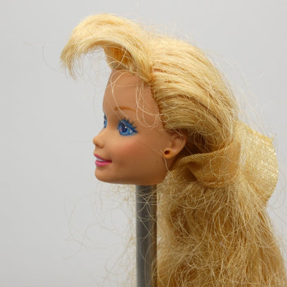 Barbie Hollywood Hair Doll Superstar Head Long Blonde Hair Bangs 1992 2308