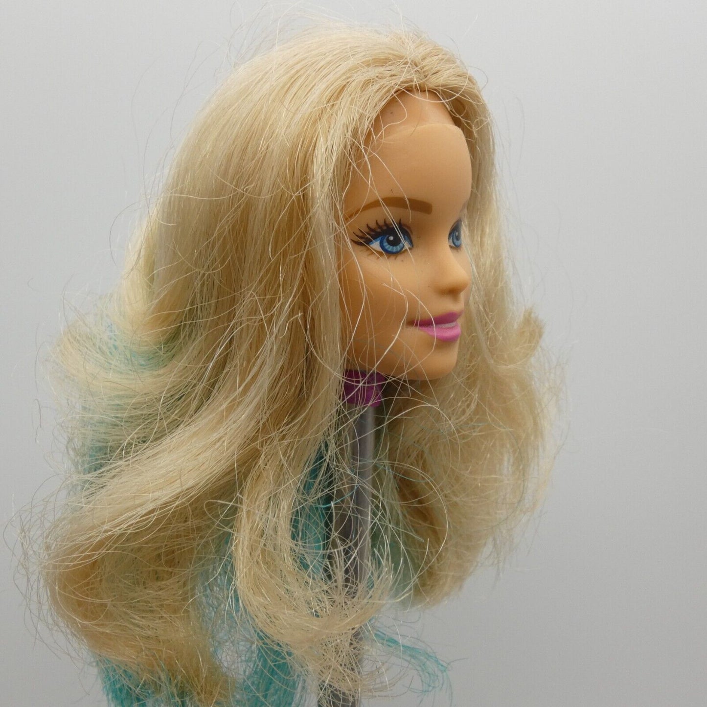 Barbie Day To Night Style Doll Head Millie Face Blonde Teal Hair Change DNR05