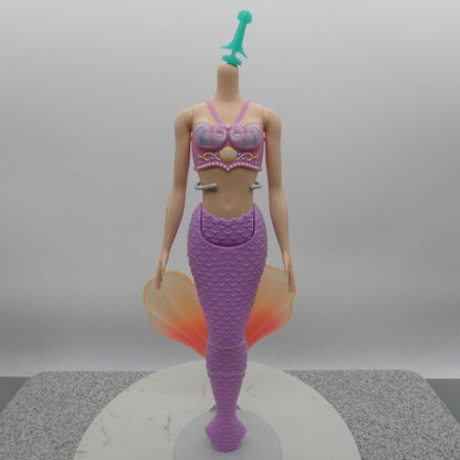 Barbie Dreamtopia Mermaid Doll Body Only 2023 Light Skin Purple Pink Tail HRR06