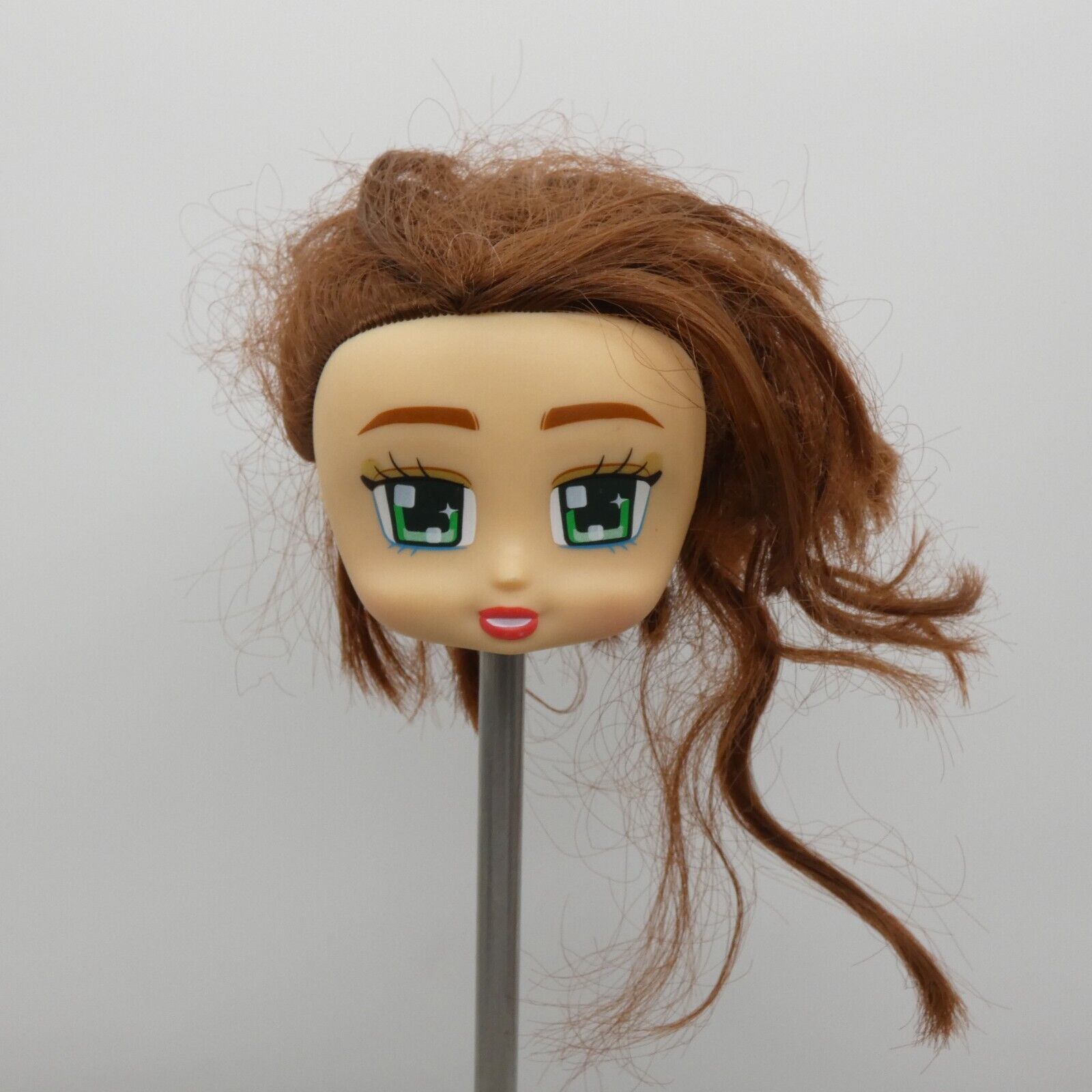 Boxy Girls Stevie Doll Head Only Brown Brunette Hair Light Skin JayAtPlay WKQ38