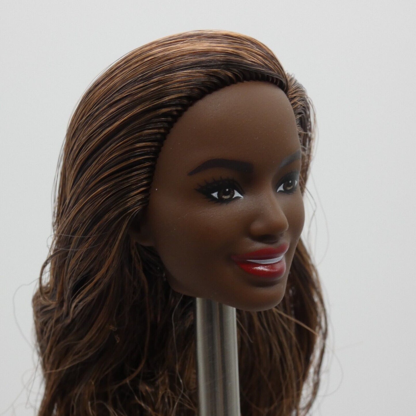 Barbie AA Albus Face Doll Head Only Medium Dark Skin Doctor 2021 Mattel GYT29