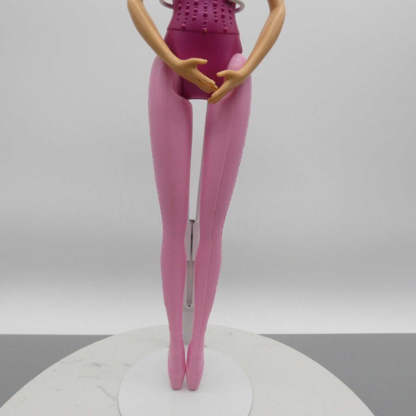 Barbie Ballerina Doll Body Pink Magenta Molded Bodysuit Legging Shoes 2015 DHM42