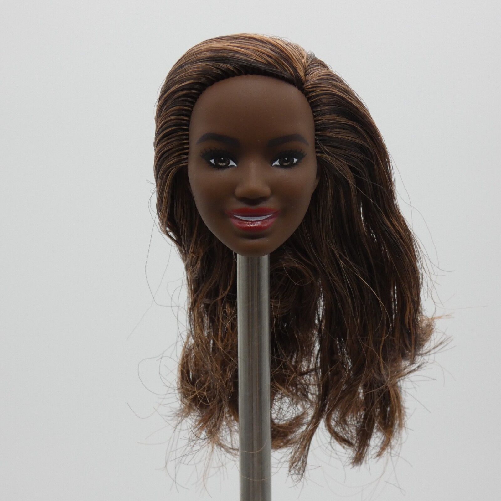 Barbie AA Albus Face Doll Head Only Medium Dark Skin Doctor 2021 Mattel GYT29