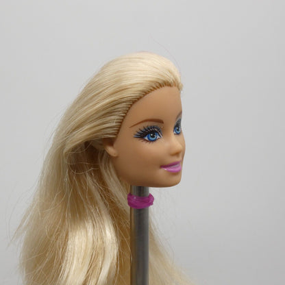 Barbie Doll Head Only Generation Girl CEO Face Blonde Pink Hair