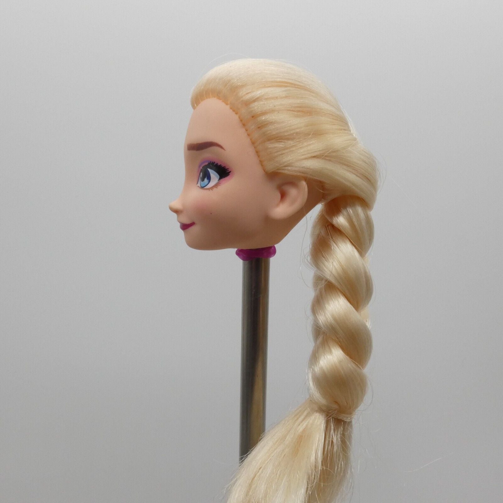 Disney Frozen Queen Elsa Doll Head Blonde Braided Hair Hasbro 2018