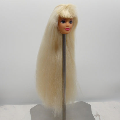 Barbie Bead Blast Doll Head Mackie Face Blonde Hair Medium Light Skin 18888