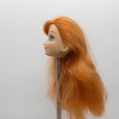 Disney Frozen Princess Anna Doll Head Only Red Hair Medium Light Skin Hasbro