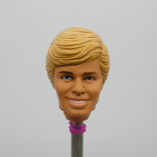 Barbie Island Fun Ken Doll Head Only Malaysia Replacement 1988 Mattel 4060