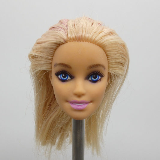 Barbie Had A Rough Night Doll Head Only Runny Mascara Pink Dyed Hair 2019 FWV25