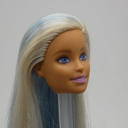 Barbie Fashionistas 120 Doll Head Only Millie Blonde Blue Hair 2019 Mattel FXL53