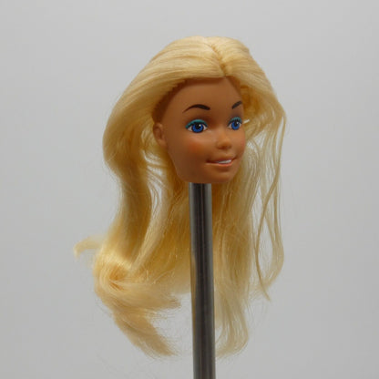 Barbie Malibu Doll Head Only SuperStar Tan Medium Light Skin Hong Kong A