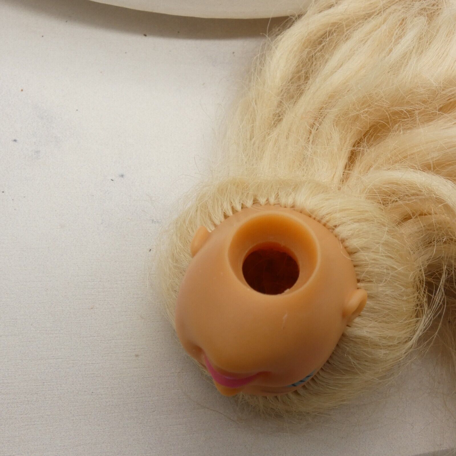 Barbie Western Fun Doll Head Only Long Blonde Wavy Hair 1989 Mattel 9932