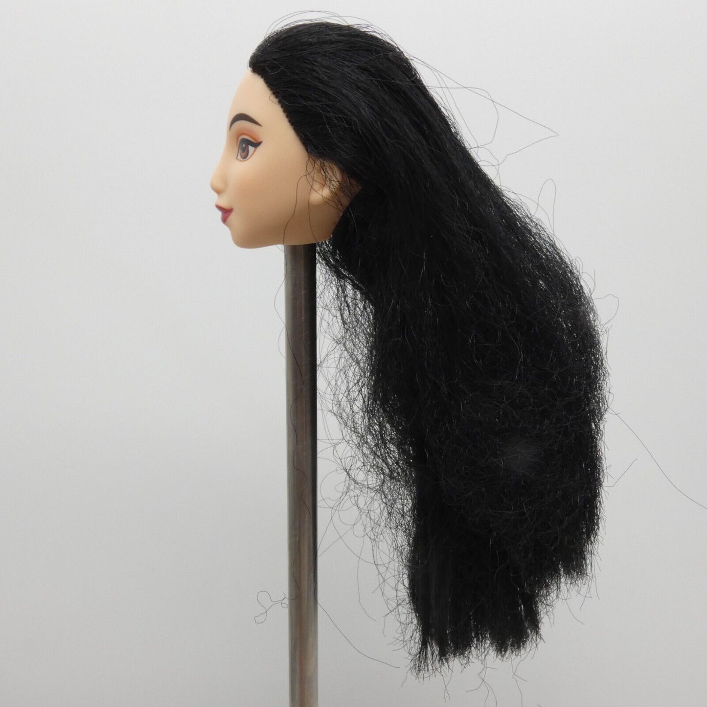 Disney Princess Mulan Doll Head Light Skin Black Hair Royal Shimmer Hasbro E4167