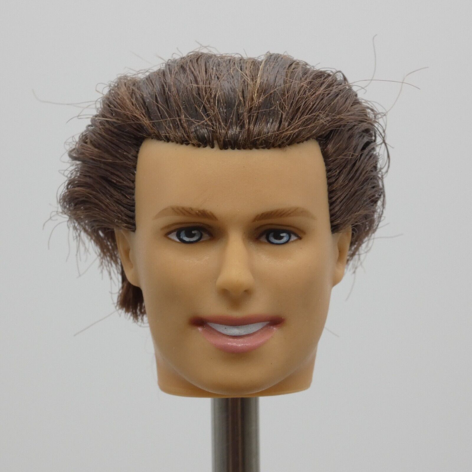 Barbie Prince Ken Tea Party Doll Head Only Rooted Brown Hair 2004 Mattel G6281