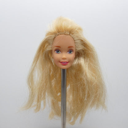 Barbie Teacher Doll Head Blonde Hair Bangs Aqua Blue Eyes 1996 Mattel 13914