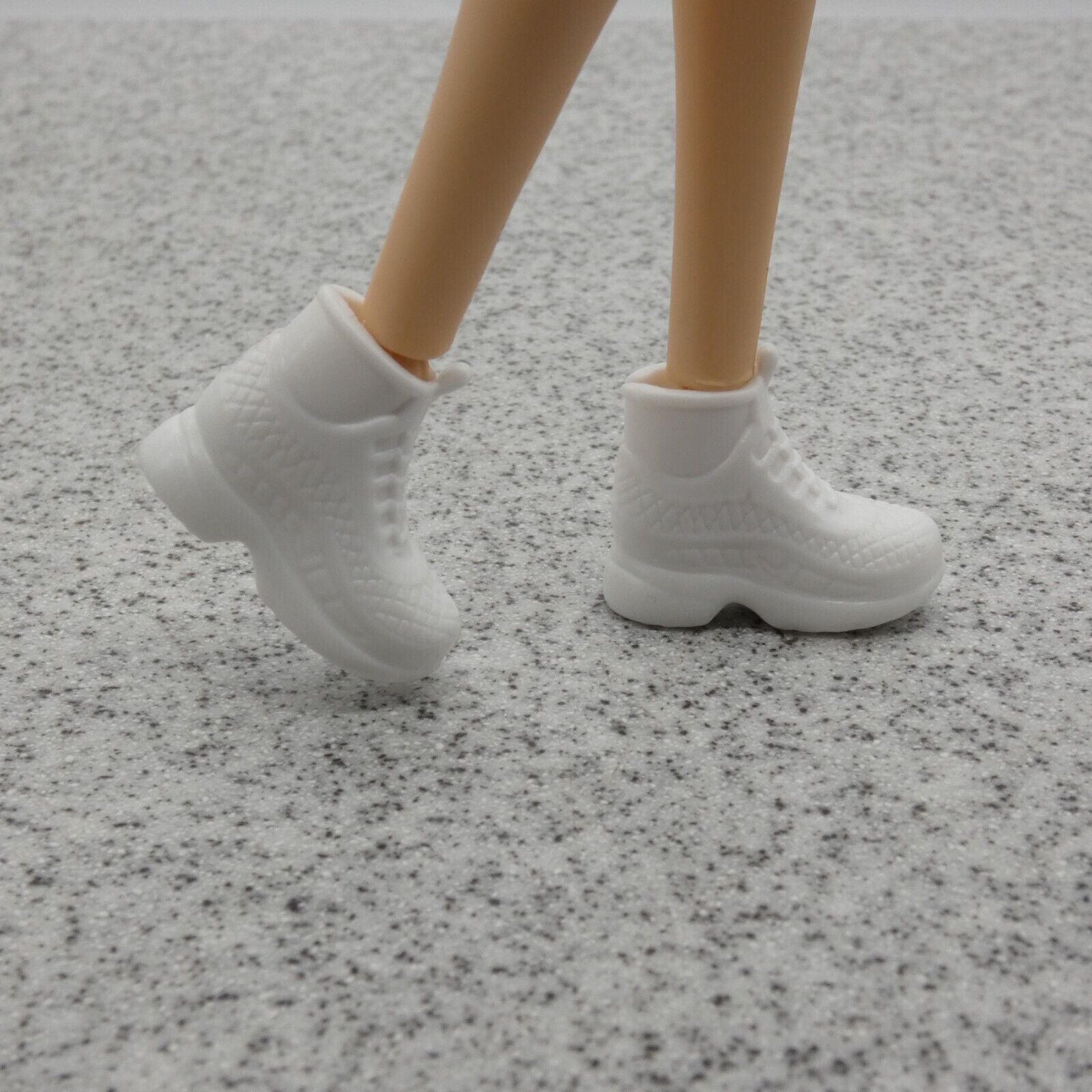 Barbie Doll Size Shoes White High Top Sneakers Fit Made To Move Curvy Tall