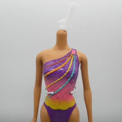 Barbie Dreamtopia Rainbow Cove Doll Body Purple Molded Bodysuit 2020 DWV50