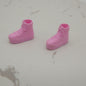 Barbie Doll Shoes Pink Platform Sneakers Flat Feet Laces Genuine Mattel MTM