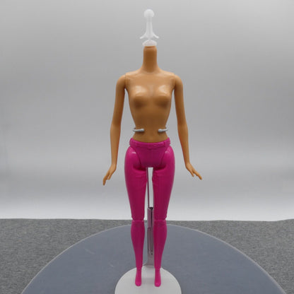 Barbie Doll Body Only Articulated Knees Molded Pink Pants Heel Feet Mattel