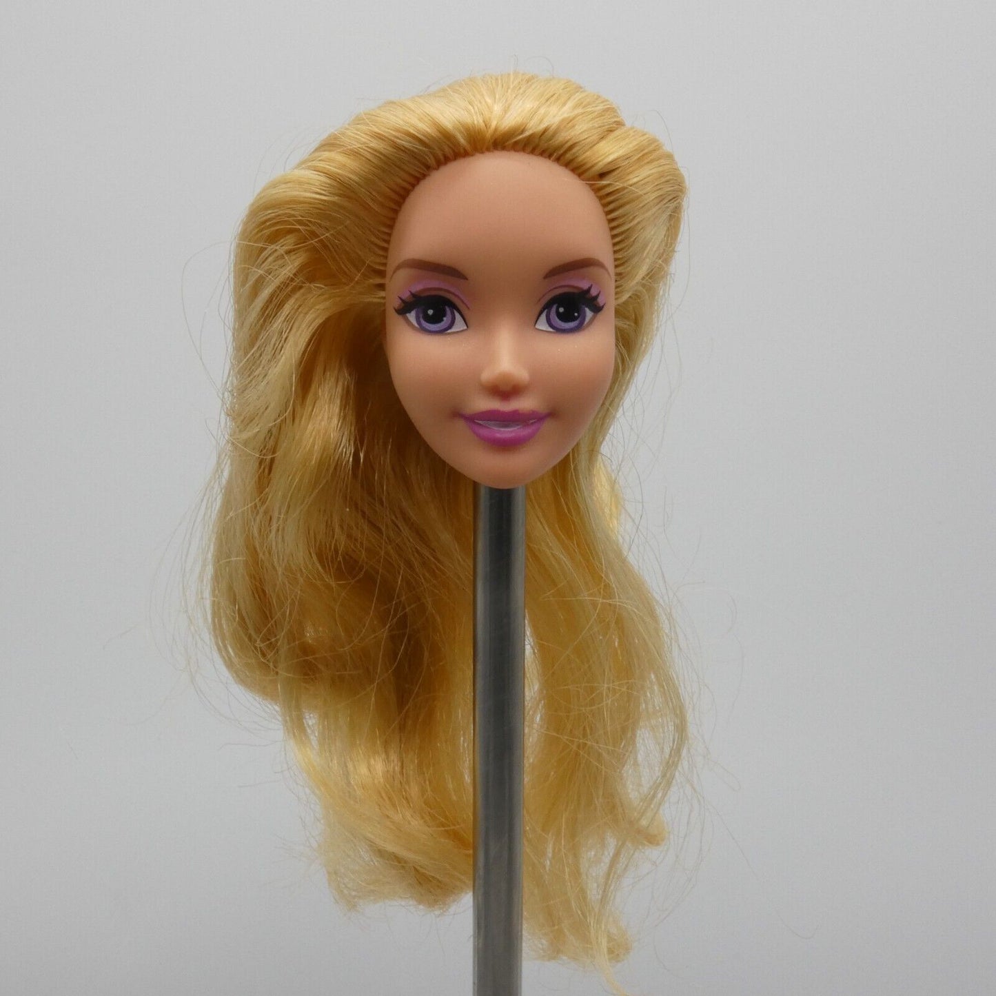 Disney Sleeping Beauty Princess Aurora Doll Head Blonde Purple Eyes Mattel X9335