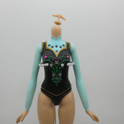 Disney Frozen Anna Doll Body Straight Arms Molded Top Crystals Hasbro B6164