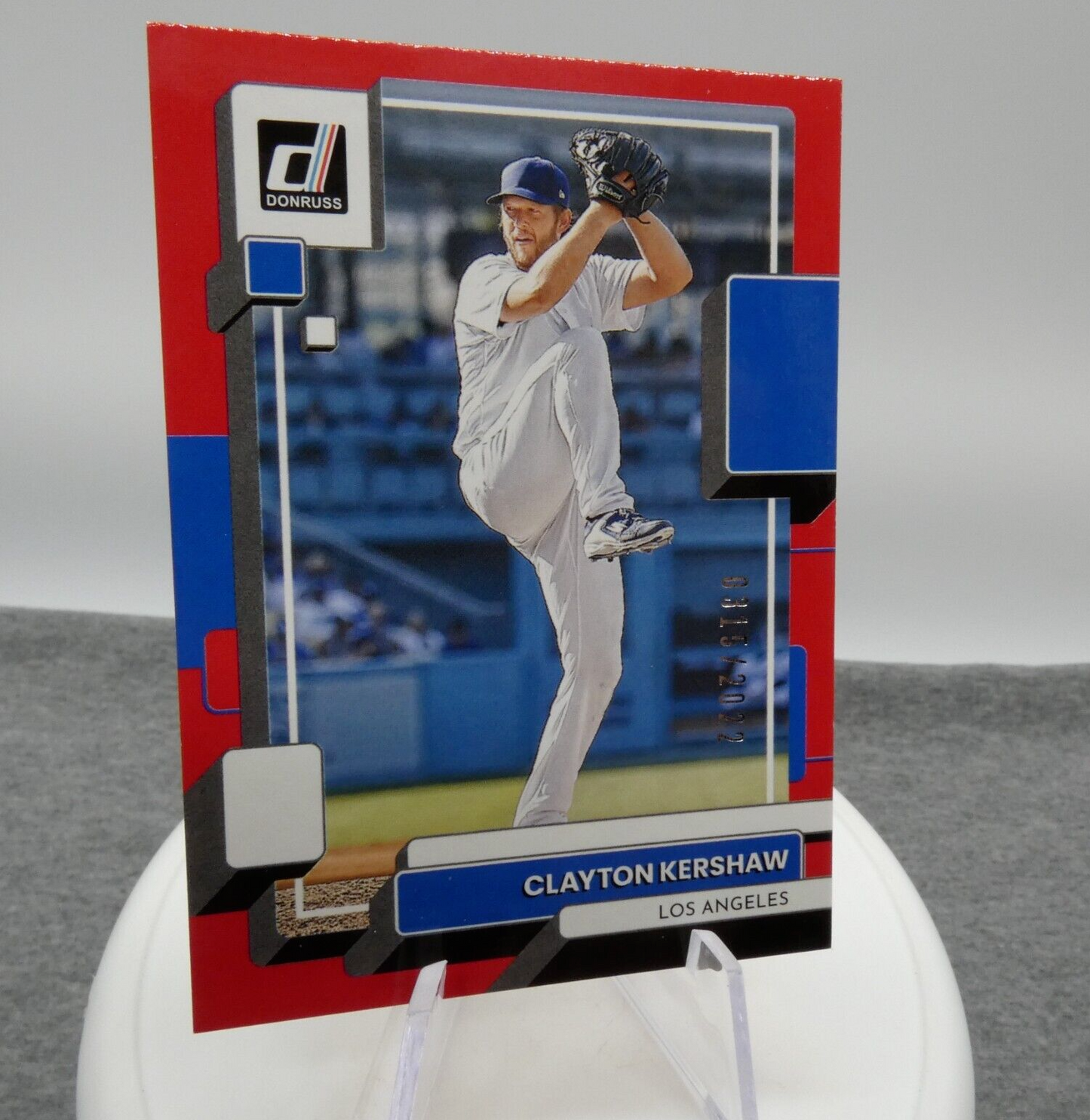 2022 Panini Donruss - Red #85 Clayton Kershaw Numbered 0315/2022