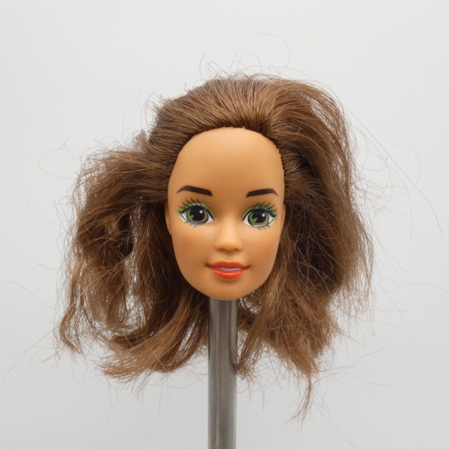 Barbie Country Western Star Doll Head Teresa Face Brown Cut Hair 1994 12097