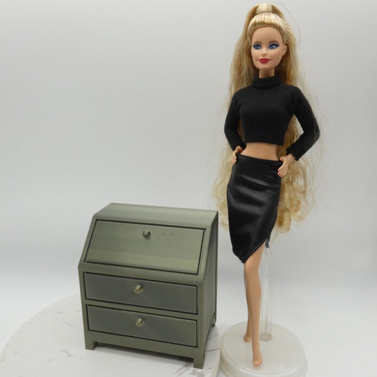 1/6 Scale Doll Furniture Nightstand Secretary Desk 1:6 Barbie Or Bratz Diorama