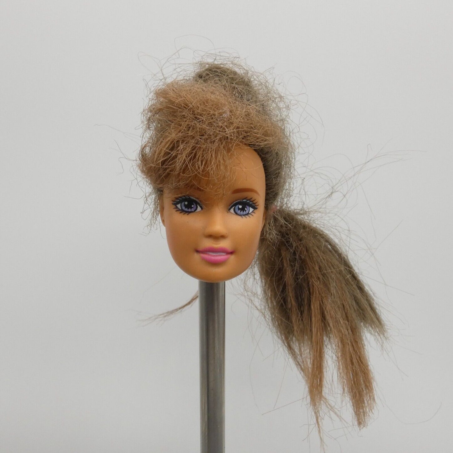 Barbie Pearl Beach Teresa Doll Head Brown Hair Purple Eyes 1997 Mattel 18579