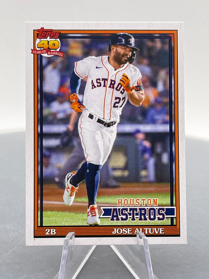 Jose Altuve 2021 Topps Archives #186 40 Years of Baseball Houston Astros