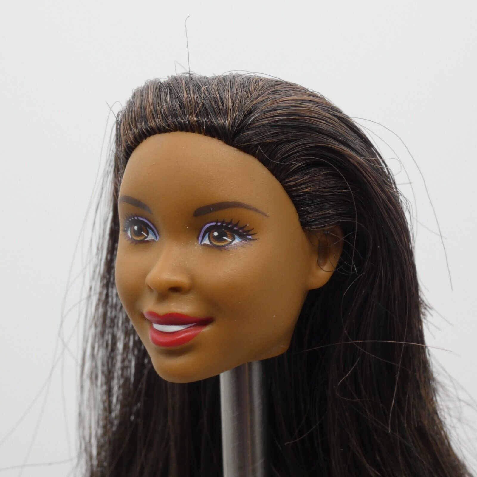 Barbie Holiday Wishes Doll Head AA Desiree Nikki Face Brown Hair 2016 DNJ48