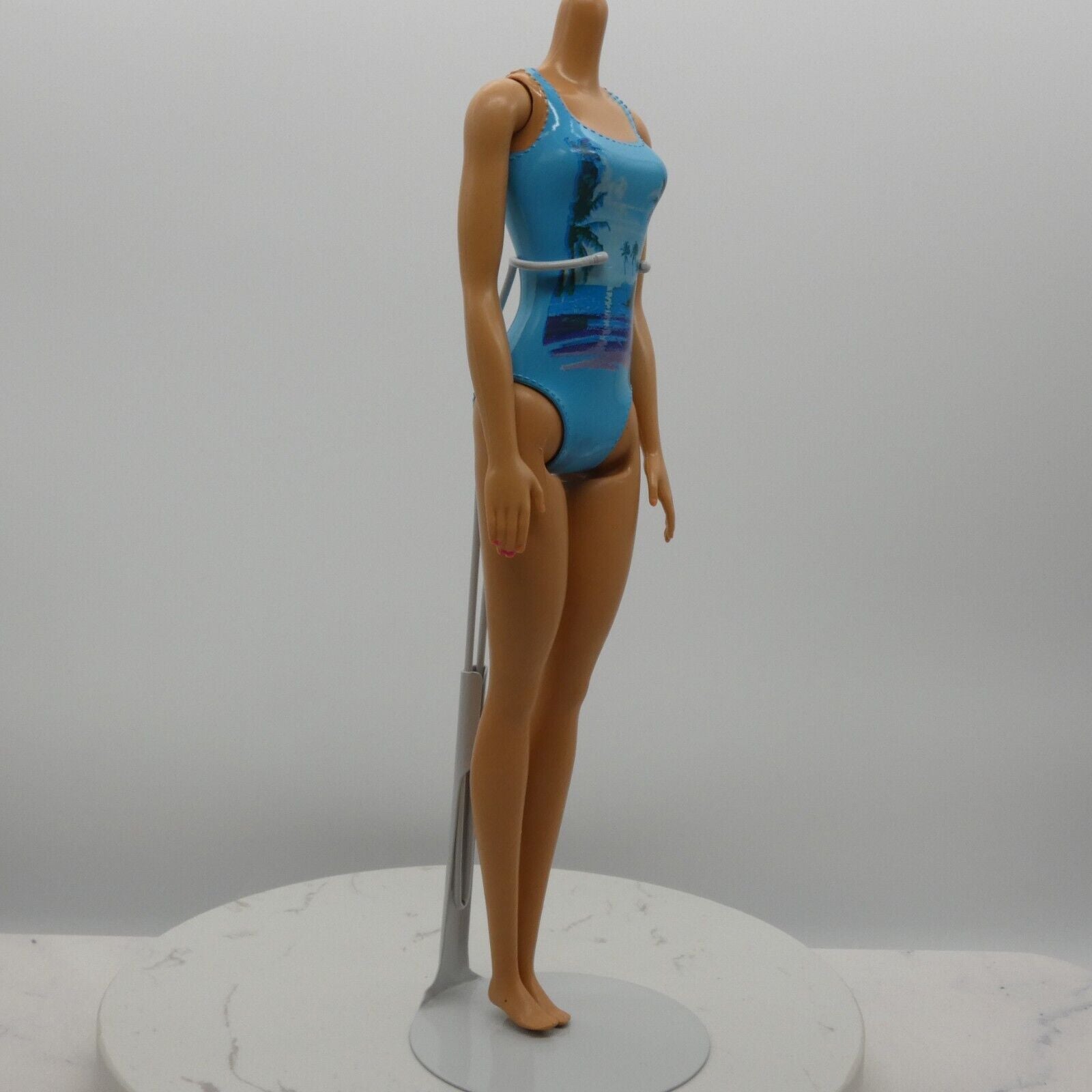 Barbie Beach Water Play Doll Body Only Molded Swimsuit Medium Light Skin DGT81