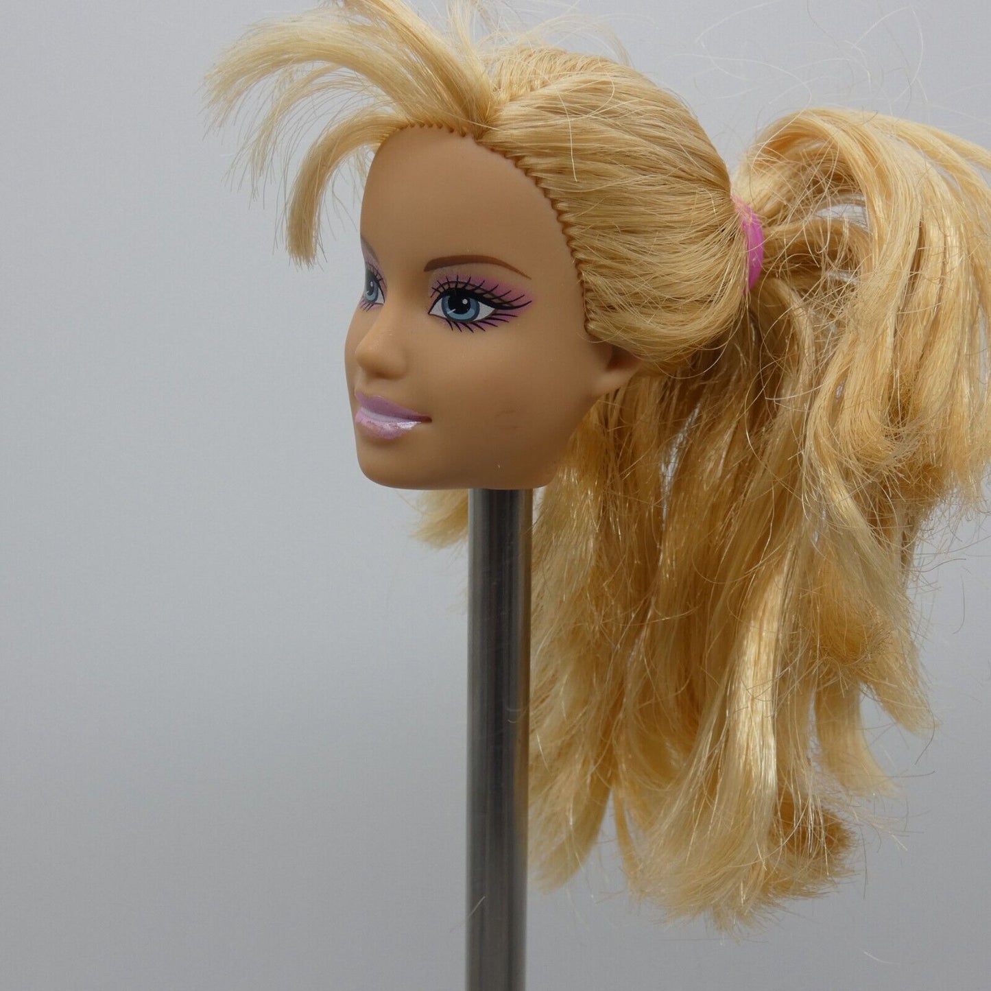 Barbie Fashion Fever Doll Head Only TLC FOR RE-ROOT Missing and Cut Hair