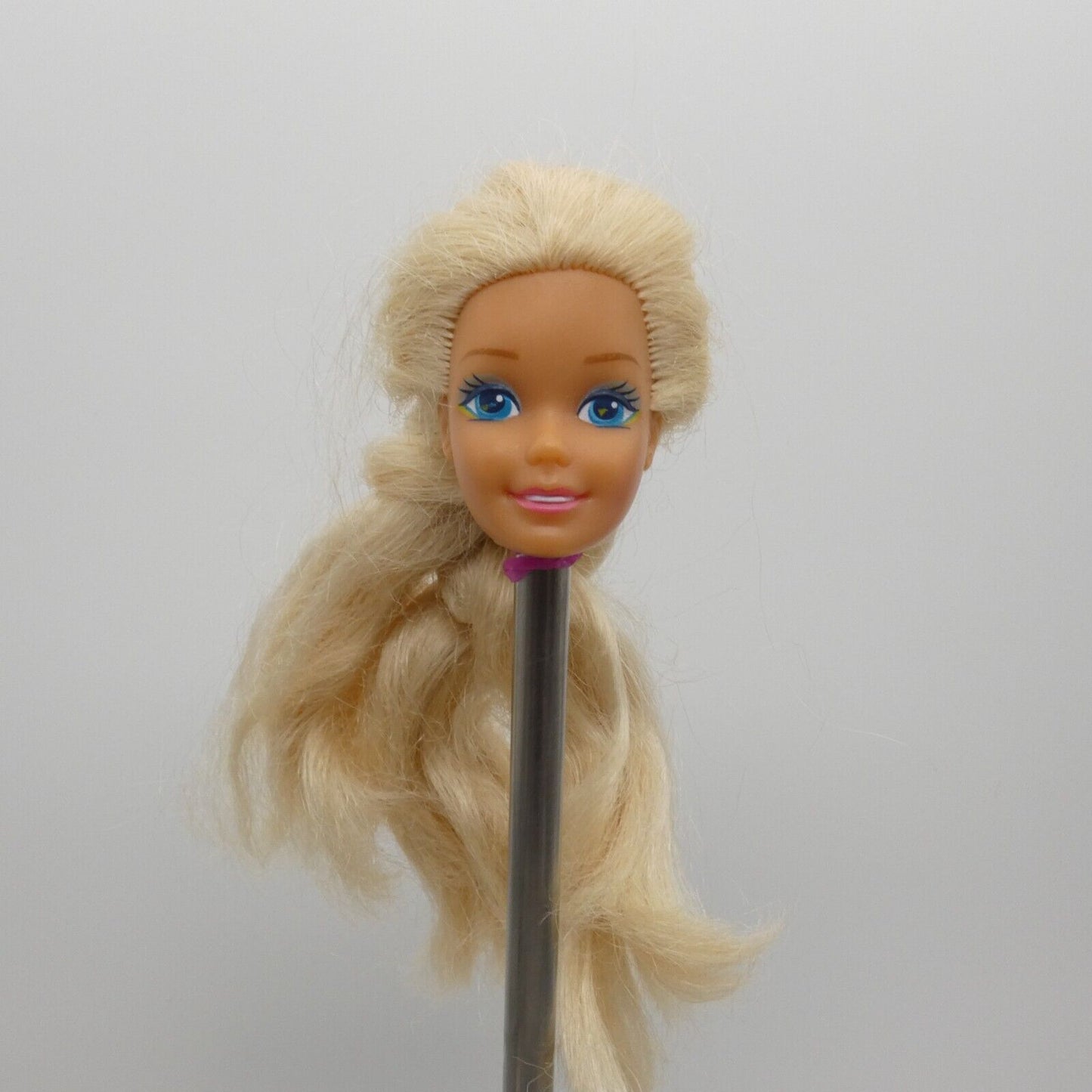 Barbie Western Fun Doll Head Only  Blonde Braided Hair 1990 Mattel 9932