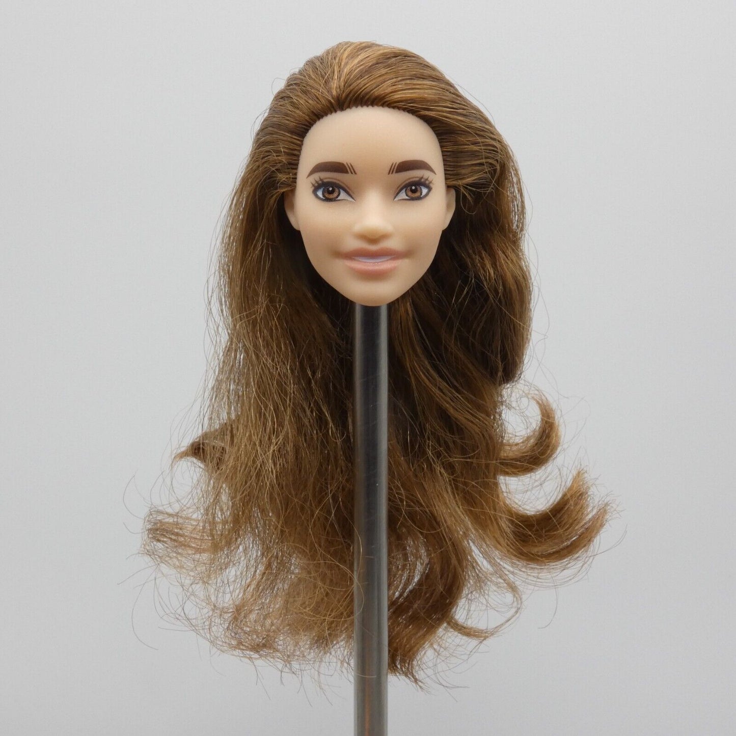 Barbie Olympic Skateboarder Doll Head Alec Face Brown Hair Light Skin 2020 GJL78