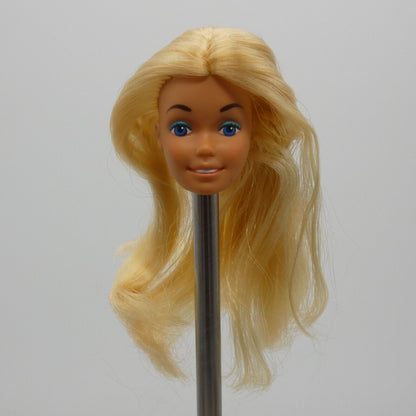 Barbie Malibu Doll Head Only SuperStar Tan Medium Light Skin Hong Kong A