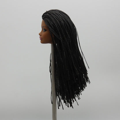 Barbie Looks 21 Doll Head Heide Face AA Medium Dark Skin Braids 2024 HRM13 B