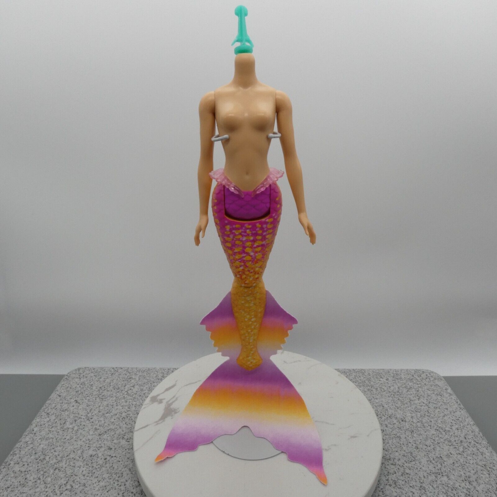 Disney Little Mermaid Live Action Mala Doll Body Light Skin Pink Tail HLX18