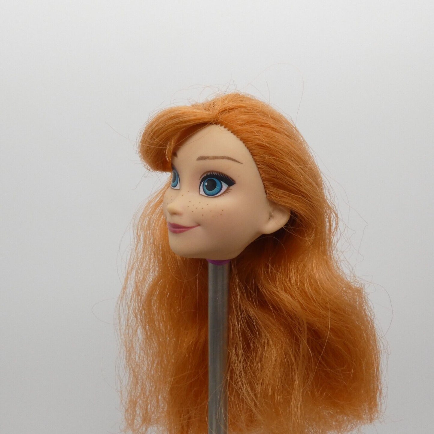 Disney Frozen Princess Anna Doll Head Only Red Hair Medium Light Skin Hasbro