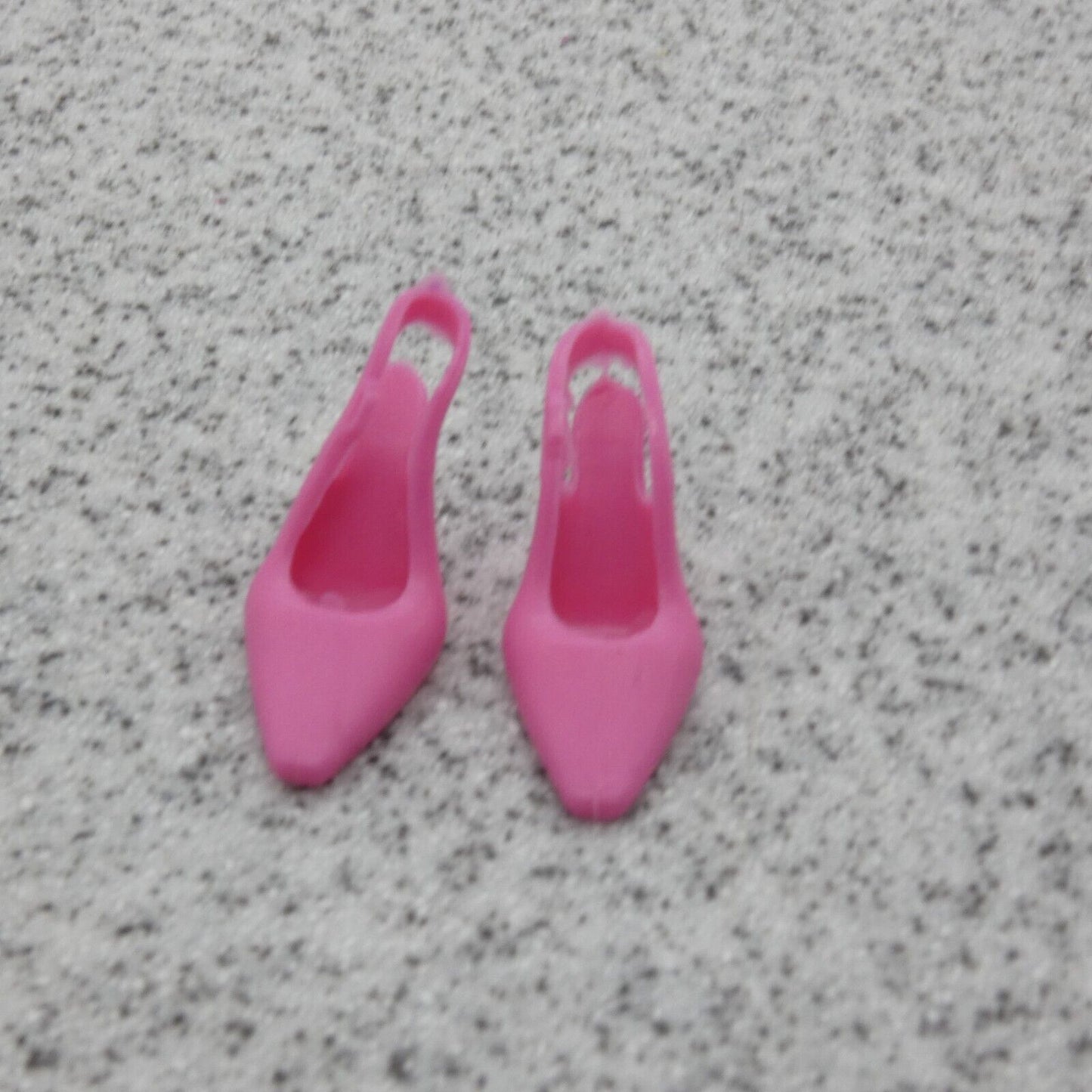 Barbie Doll Size Shoes High Heel Pink Closed Pointed Toe Ankle Strap B1 Clone