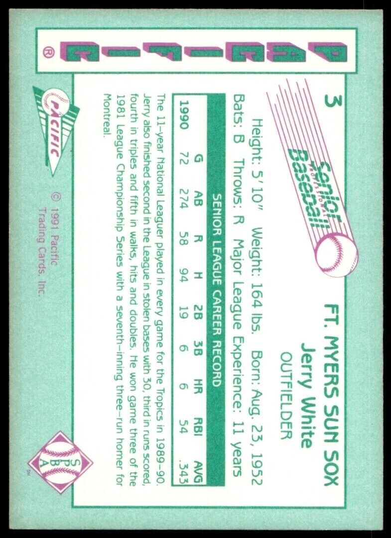 1991 Pacific Senior League #3 Jerry White